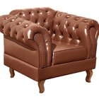 Conjunto Sofá Chesterfield 2 Lugares 2 Poltronas Dom Pedro Ca