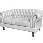 Conjunto Sofá Chesterfield 2 Lugares 2 Poltronas Dom Pedro Co