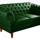 Conjunto Sofá Chesterfield 2 Lugares 2 Poltronas Dom Pedro Ve