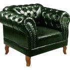 Conjunto Sofá Chesterfield 2 Lugares 2 Poltronas Dom Pedro Ve