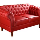 Conjunto Sofá Chesterfield 2 Lugares 2 Poltronas Dom Pedro Ve