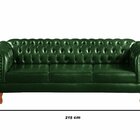 Conjunto Sofá Chesterfield 3 Lugares + 2 Poltronas Dom Pedro
