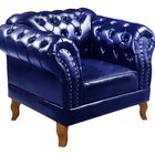 Conjunto Sofá Chesterfield 3 Lugares + 2 Poltronas Dom Pedro