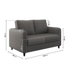 Conjunto Sofá Com 2 E 3 Lugares Em Linho Orquídea Cabecasa Ma