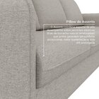 Conjunto Sofá Com 2 E 3 Lugares Em Linho Orquídea Cabecasa Ma