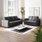 Conjunto Sofá Com 2 E 3 Lugares Em Veludo Cabecasa Madeiraori