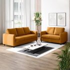 Conjunto Sofá Com 2 E 3 Lugares Em Veludo Cabecasa Madeiraori