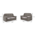 Conjunto Sofá Com 2 E 3 Lugares Taiti Sued Amas Flash Estofad