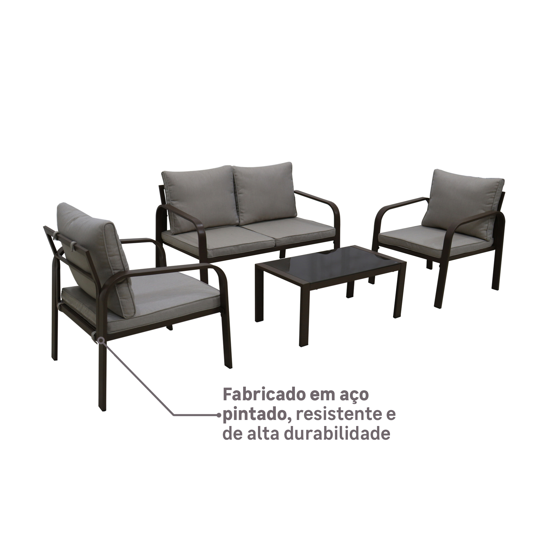 Conjunto para Jardim com 4 Lugares Sabrina Plicosa