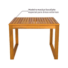 Conjunto para Jardim com Sofá de Canto e Mesa 5 Lugares Eucalipto Caramelo Solarium Naterial