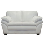 Conjunto Sofá De Couro Gana 3 E 2 Lugares Branco Pigmentado -