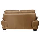 Conjunto Sofá De Couro Legítimo 3 E 2 Lugares Cama Inbox Don