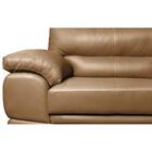 Conjunto Sofá De Couro Legítimo 3 E 2 Lugares Cama Inbox Don