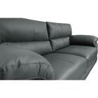 Conjunto Sofá De Couro Legítimo 3 E 2 Lugares Cama Inbox Don