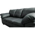 Conjunto Sofá De Couro Legítimo 3 E 2 Lugares Cama Inbox Mont