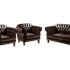 Conjunto Sofá Duquesa Chesterfield 2 Lugares E 2 Poltronas Ca
