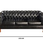 Conjunto Sofá Duquesa Chesterfield 3 Lugares + 2 Poltronas Pr