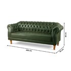 Conjunto Sofá E Poltronas Chesterfield Duque Verde