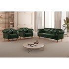 Conjunto Sofá E Poltronas Chesterfield Duque Verde