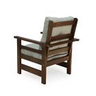 Conjunto Sofá Havaí 3 Lugares + 2 Poltronas De Madeira Com Al