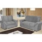 Conjunto Sofá Luna 2 E 3 Lugares Com Encosto Fixo Mobycasa Mo