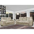 Conjunto Sofá Luxemburgo 3 E 2 Lugares 1,52m E 2,02m Suede Be