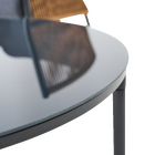 Conjunto para Jardim Sofá, Mesa e Poltrona 4 lugares Alumínio Bege|Cinza Escuro Fuji Naterial