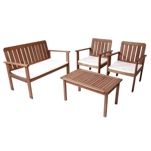 Conjunto Sofá, Poltronas E Mesa De Apoio Sorrento