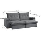 Conjunto Sofa Retratil/reclinavel 2 Modulos - 290/br 0,25 Cm