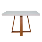 Conjunto Status Mesa De Jantar Retangular 4 Cadeiras Madeira