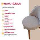 Conjunto Suíça Com 2 Cadeiras Madeira Moderna Mobília