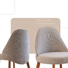 Conjunto Suíça Com 2 Cadeiras Madeira Moderna Mobília