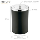 Conjunto Suporte P/ Papel Higiênico Com Lixeira 8l Banheiro P