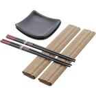Conjunto Sushi 6 Peças Hashi Molheira Esteira Sendai Lyor 7254