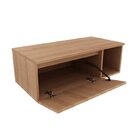 Conjunto Suspenso Para Banheiro Com Espelheira 80cm Marrom