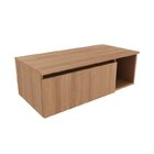 Conjunto Suspenso Para Banheiro Com Espelheira 80cm Marrom