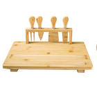 Conjunto Tábua De Servir Utensílios Bambu 5pçs Class Home