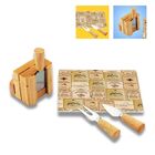 Conjunto Tabua Faca E Espetulas Para Queijo -  3 Talheres
