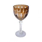 Conjunto Taças De Agua De Vidro Ambar  6 Pcs 9 3cm X 9 3cm X