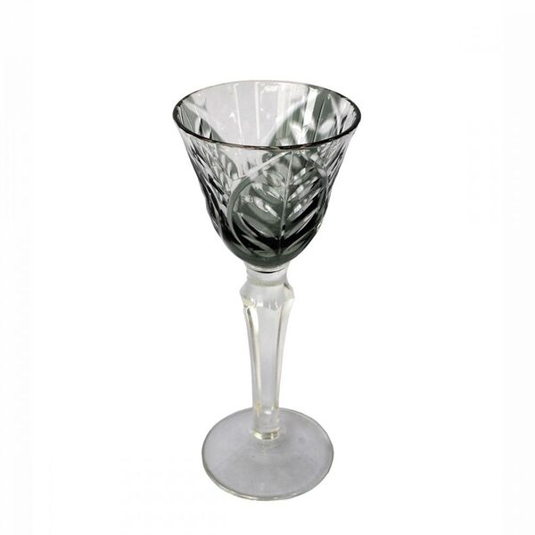 Conjunto Taças De Licor De Vidro Fume  6 Pcs 6cm X 6cm X 15 5