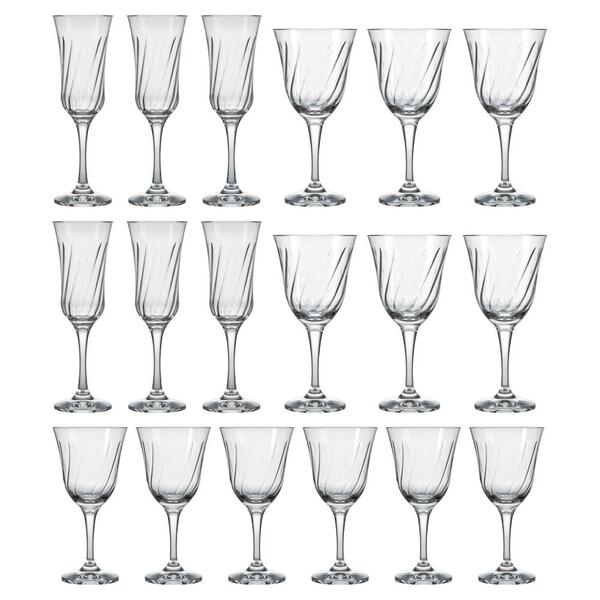 Conjunto Taças Lírio Da Nadir, 18 Peças,195/365/250ml - 1034