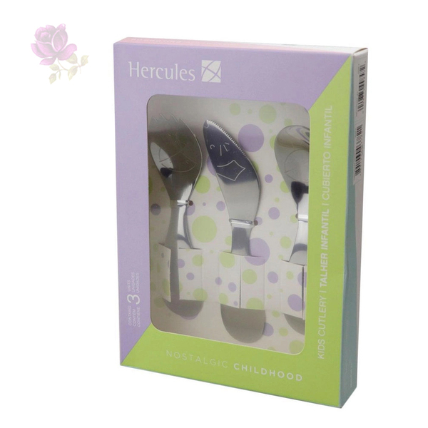 Conjunto Talheres Infantil Hercules 3pc Nostalgic Childhood