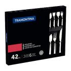 Conjunto Talheres Malibu Inox 42 Pçs