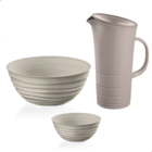 Conjunto Tigela Bowl 12cm E 30cm + Jarra 1,8l Tierra Tuape