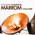 Conjunto Tom Dixon De Alumínio Branco Com Cobre