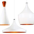 Conjunto Tom Dixon De Alumínio Branco Com Cobre