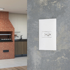 Conjunto Tomada 2P+T 20A 4X2 Branco Pial Plus+