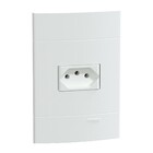 Conjunto Tomada 10A Branco Lunare UP Schneider