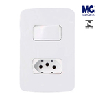 Conjunto Tomada 20a + Interruptor Intermediário Margirius B3