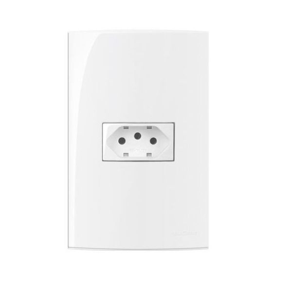 Conjunto Tomada 2p+t 10a 4x2 Sleek Margirius